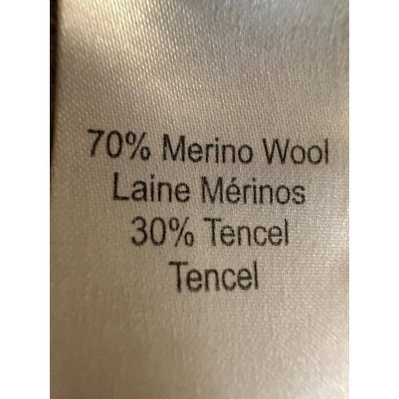 Marissa Webb Blake Button Cashmere Blend Turtleneck Sweater Brown Sz Medium - Picture 7 of 8